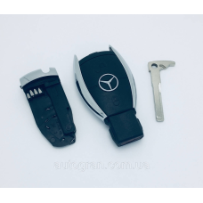 Корпус смарт ключа Mercedes рибка новий тип 2 кнопки з тримачем батарейки