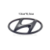 Емблема решітки радіатора Hyundai 13см*6,5см чорна Емблема решітки радіатора Hyundai 13см*6,5см чорна