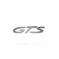 Емблема напис багажника GTS Porsche чорна