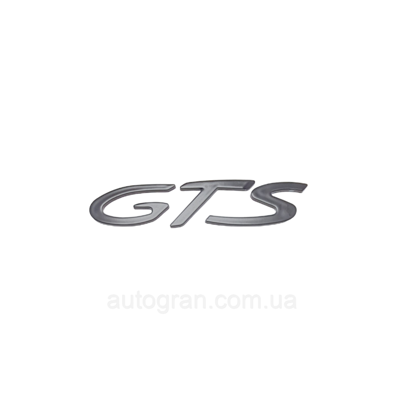 Емблема напис багажника GTS Porsche чорна