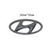 Емблема решітки радіатора Hyundai 20см*10см чорна