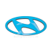 Емблема решітки радіатора Hyundai 20см*10см чорна