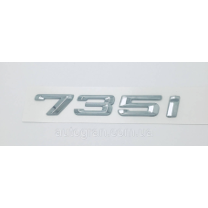 Емблема напис багажника BMW 735i