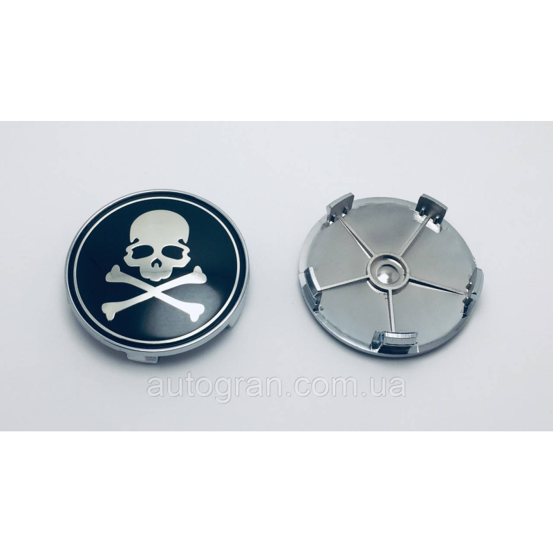Заглушки ковпачки литих дисків Skull Череп 68мм