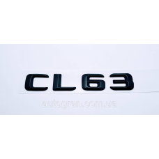 Емблема напис багажника Mercedes CL63 чорна