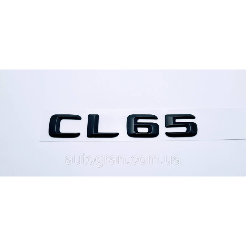 Емблема напис багажника Mercedes CL65  чорна