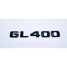 Емблема напис багажника Mercedes GL400 чорна