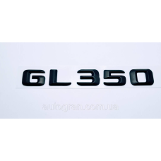 Емблема напис багажника Mercedes GL350 чорна