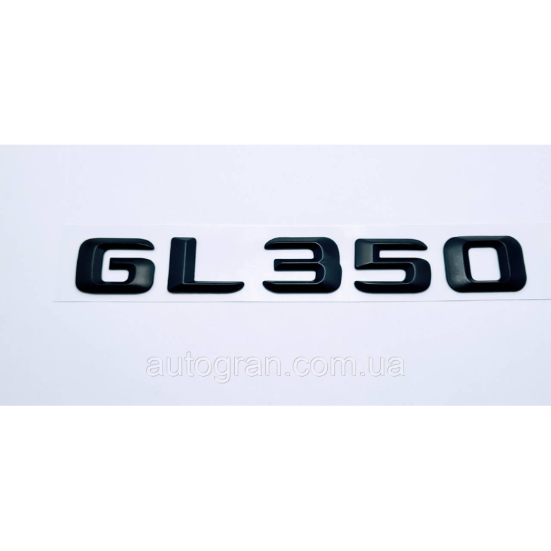 Емблема напис багажника Mercedes GL350 чорна