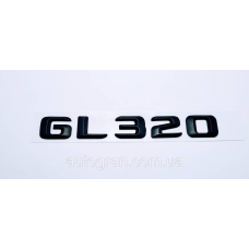 Емблема напис багажника Mercedes GL320 чорна