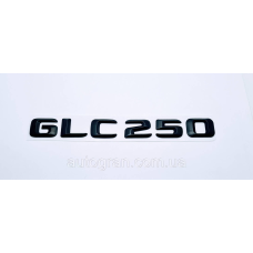 Емблема напис багажника Mercedes GLC250 чорна