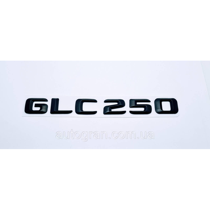 Емблема напис багажника Mercedes GLC250 чорна