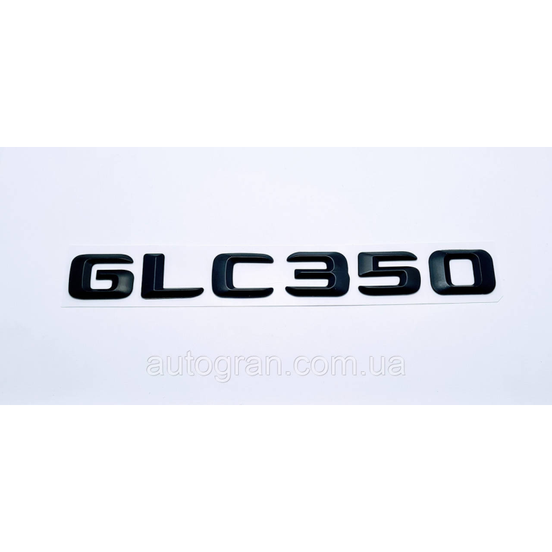 Емблема напис багажника Mercedes GLC350 чорна