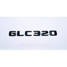 Емблема напис багажника Mercedes GLC320 чорна