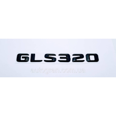 Емблема напис багажника Mercedes GLS320 чорна