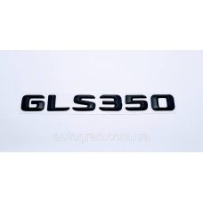 Емблема напис багажника Mercedes GLS350 чорна