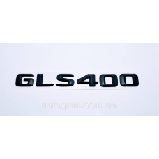 Емблема напис багажника Mercedes GLS400 чорна