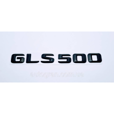 Емблема напис багажника Mercedes GLS500 чорна