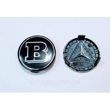 Заглушки ковпачки литих дисків Mercedes Brabus чорний