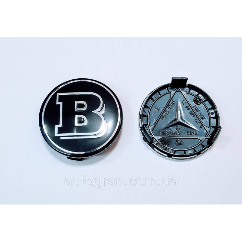 Заглушки ковпачки литих дисків Mercedes Brabus чорний