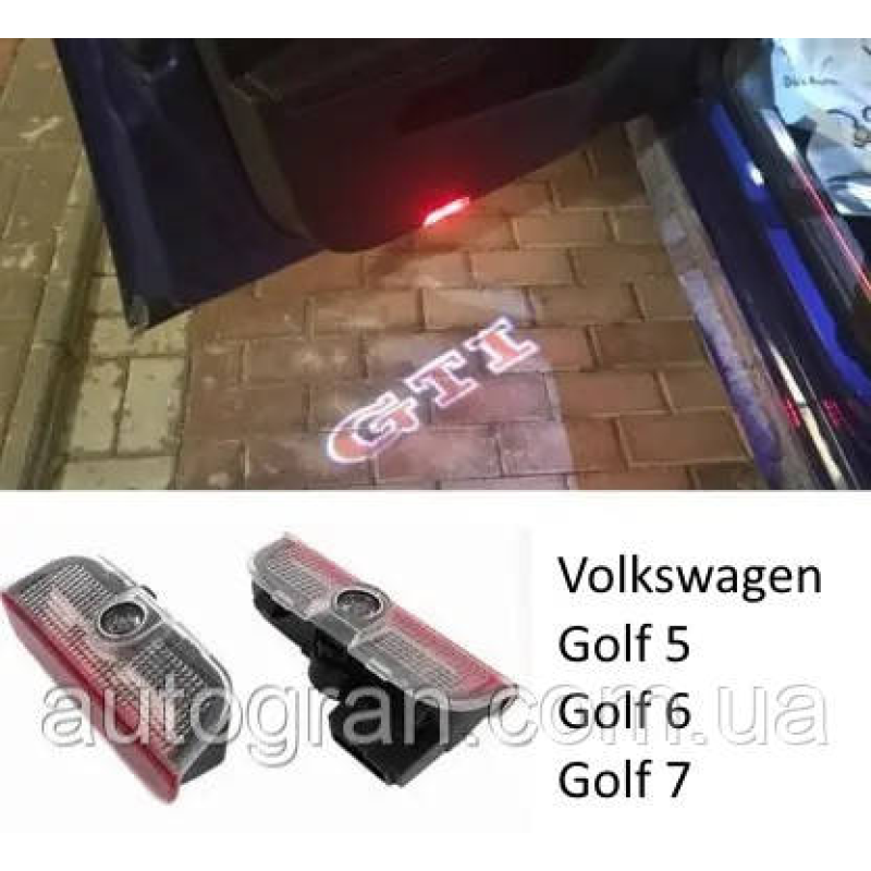 Підсвітка дверей GTI для VW Volkswagen Golf 6 7