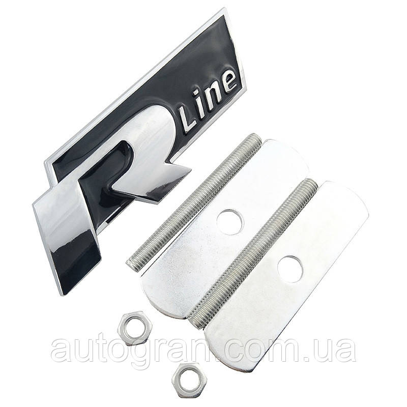 Емблема решітки радіатора VW Volkswagen R-line Rline чорна