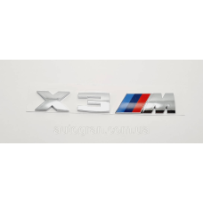 Емблема кузова BMW X3M хром