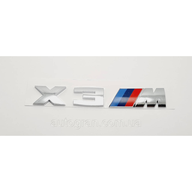Емблема кузова BMW X3M хром