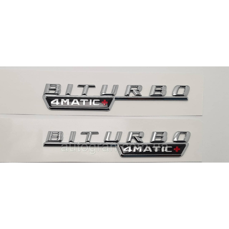 Емблеми на крила Mercedes Biturbo 4Matic+ Емблеми на крила Mercedes Biturbo 4Matic+