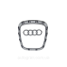 Емблема керма Audi A3 8P S3 A4 B6 B7 B8 A5 A6 C6 Q7 Q5 чорний глянець