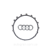 Емблема керма Audi A6 C7 A4 B9 A1 A3 8V S3 A5 S5 A7 Q3 Q5 чорний глянець