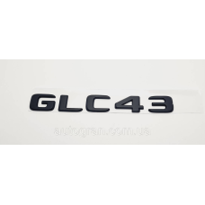 Емблема напис багажника Mercedes GLC43 чорна