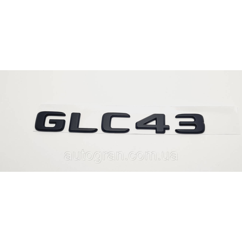 Емблема напис багажника Mercedes GLC43 чорна