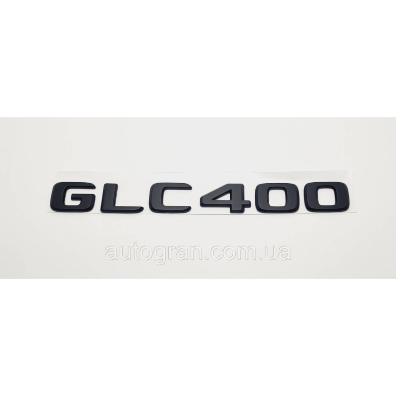 Емблема напис багажника Mercedes GLС400 чорна