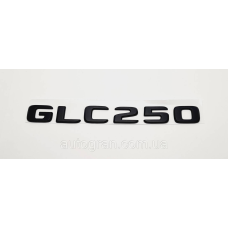 Емблема напис багажника Mercedes GLC250  чорна