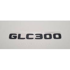 Емблема напис багажника Mercedes-Benz GLC300  чорна