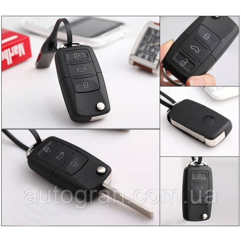 Корпус викидного ключа Volkswagen Skoda 3 кнопки