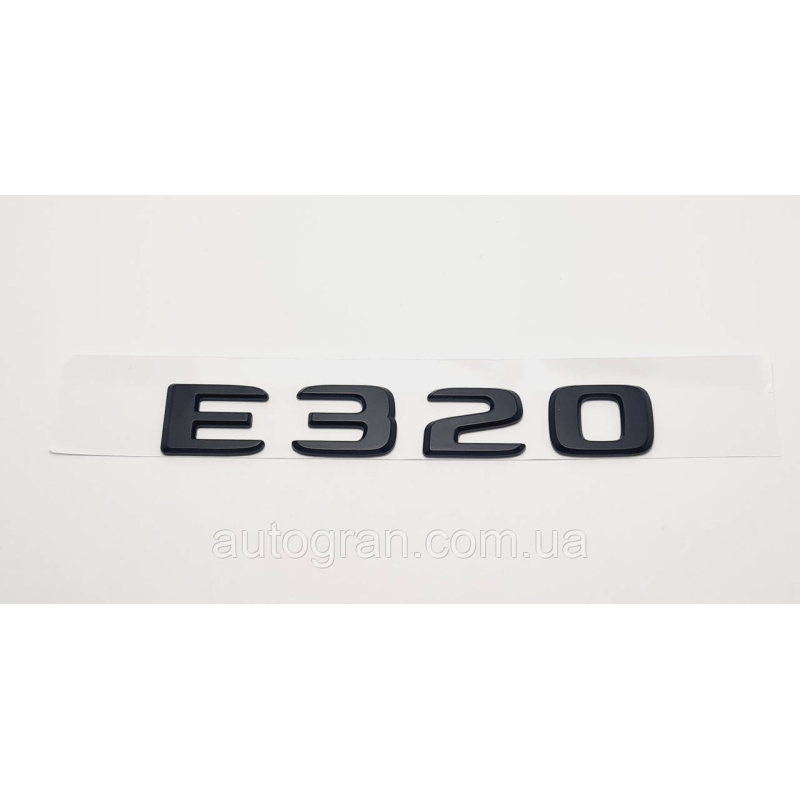 Емблема напис багажника Mercedes E320 чорна Емблема напис багажника Mercedes E320 чорна