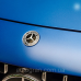 Емблема заглушка значка капота Mercedes 57мм хром+чорна