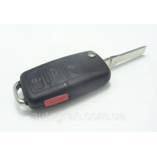 Корпус викидного ключа Volkswagen 3+1panic кнопки