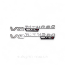 Емблеми на крила Mercedes V8 Biturbo 4Matic+