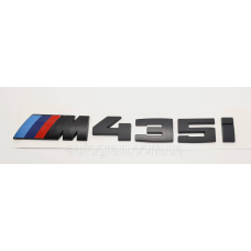 Емблема напис багажника BMW M435i чорна