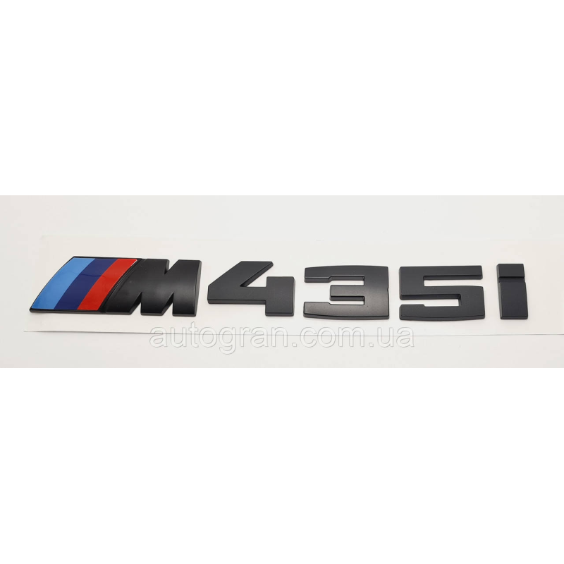 Емблема напис багажника BMW M435i чорна