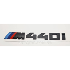 Емблема напис багажника BMW M440i чорна