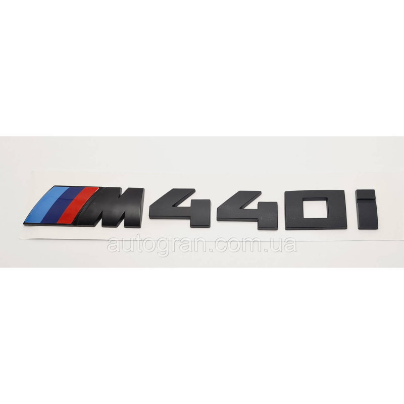 Емблема напис багажника BMW M440i чорна