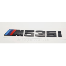 Емблема напис багажника BMW M535i чорна