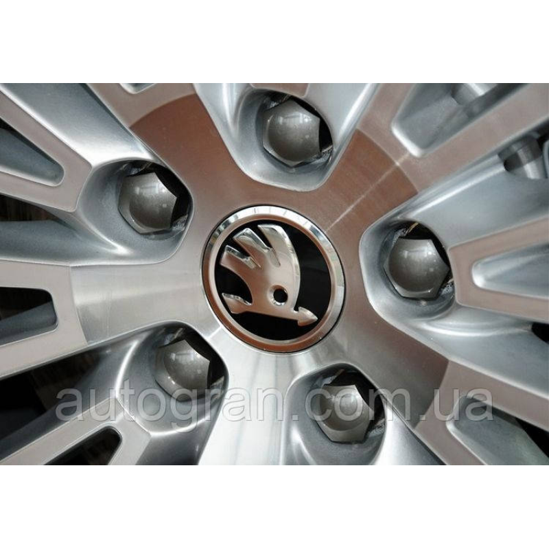 Заглушки ковпачки литих дисків Skoda новий тип