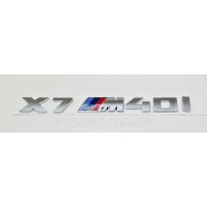 Емблема напис багажника BMW X7M40i