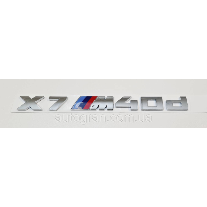 Емблема напис багажника BMW X7M40d