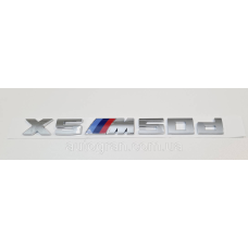 Емблема напис багажника BMW X5M550d